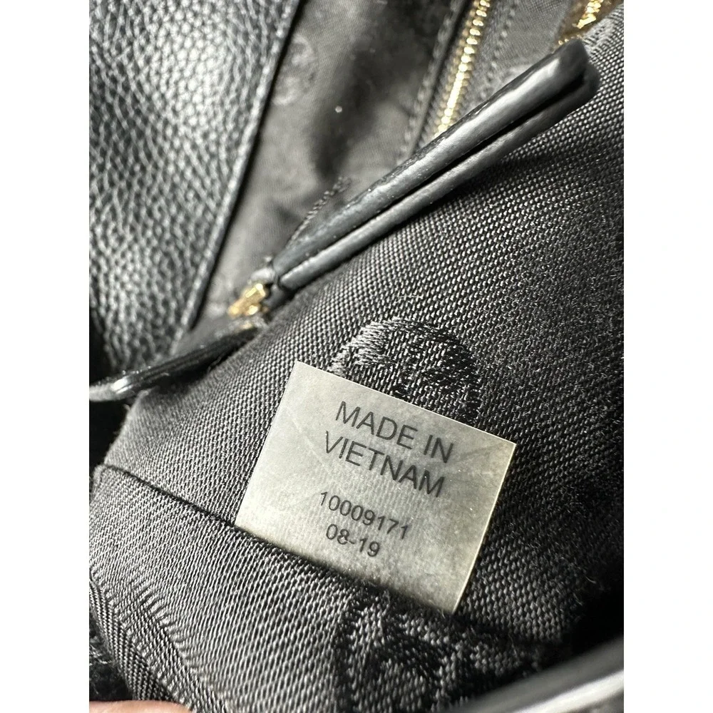 Womens Leather Tory Burch Black Backpack Shoulder‎ Bag, Size One Size